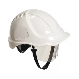   Munkavédelmi  Sisak PORTWEST Endurance Plus védőszemüveggel PW54WHR fehér