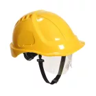 Munkavédelmi  Sisak PORTWEST Endurance Plus védőszemüveggel PW54WHR fehér