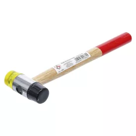 BGS-1864 Kalapács MŰANYAG/GUMI fejjel, fa nyéllel 30mm