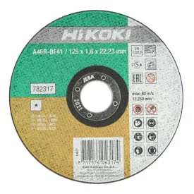 Hikoki  782317 Vágótárcsa 125x1,6x22,2mm, sík, INOX