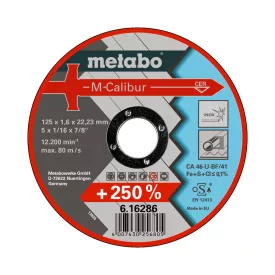 Metabo  616286000 M-Calibur Vágótárcsa 125x1,6x22,23mm
