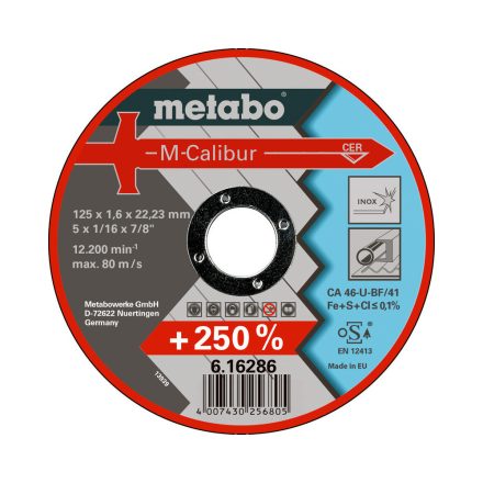 Metabo  616286000 M-Calibur Vágótárcsa 125x1,6x22,23mm