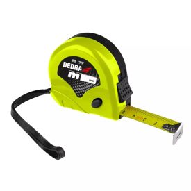   Dedra M377 Mérőszalag 3m/16mm neonsárga-fekete, műanyag, dupla STOP