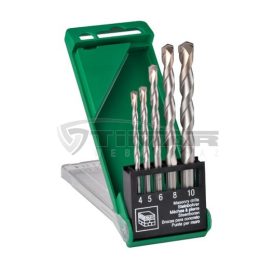   Hikoki  780898 Kőzetfúrószár szett  5db-os  4-10mm (billenthető tok)