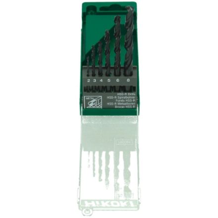 Hikoki  780094 Fémfúrószár készlet HSS-R 6db-os 2-8mm