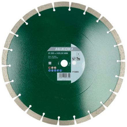 Hikoki  773004 Gyémánttárcsa  300x20x15mm
