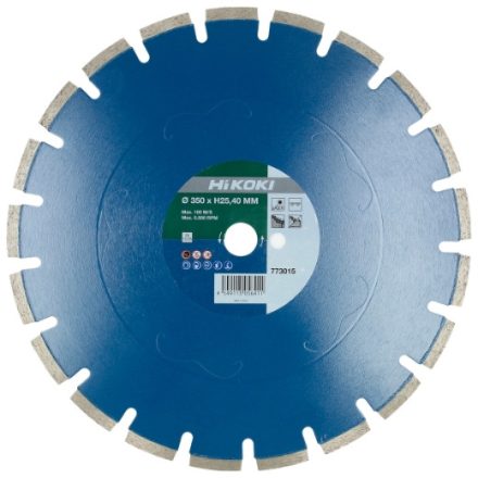 Hikoki  773013 Gyémánt vágótárcsa szegmentált (10mm) BETON/TÉGLA/GRÁNIT 300x25,4mm