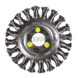   Hikoki  751305 Tárcsás drótkorong (drótkefe) fonott, inox, átmérő: 115mm, huzal: 0,5mm, 22,23mm