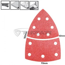   Bosch 2608607408 Delta csiszolópapír  fa/festék/lakk R:W80 10db