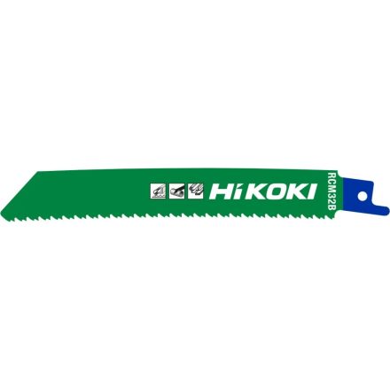 Hikoki  752678 Orrfűrészlap RCM32B ívelt, 150/128,5mm/10-14tpi ALU/FÉM/ACÉL  /5db