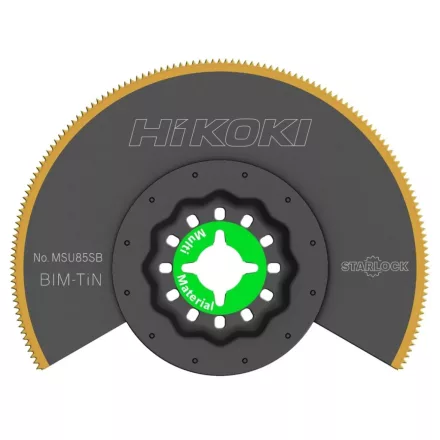 Hikoki  782785 Kör szegmens fűrészlap MSU85SBF 85x0,9mm/17tpi SZÍNES FÉM/SZENDVICSPANEL/LAMINÁLT