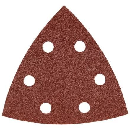 Hikoki  753406 Tépőzáras multicsiszolópapír háromszög, 6furatos FA/FÉM 94mm/K150  /10db