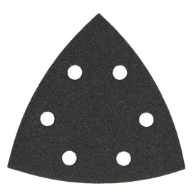   Hikoki  753431 Tépőzáras multicsiszolópapír háromszög, 6furatos ÜVEG/KŐZET 94mm/K80  /10db