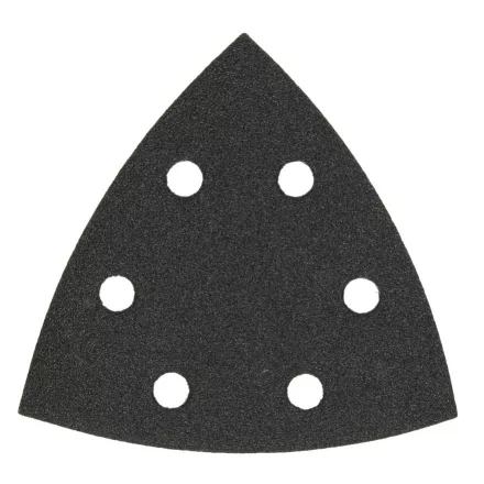 Hikoki  753431 Tépőzáras multicsiszolópapír háromszög, 6furatos ÜVEG/KŐZET 94mm/K80  /10db