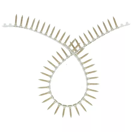 Hikoki  754636 Szalagtáras forgácslemez csavar FÉMHEZ, 4,0x40mm, sárga, horganyzott /1000db