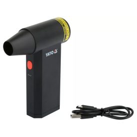   YATO YT-82938 Akkus hordozható légfúvó 4 fokozattal, USB-ről tölthető (7,2V)