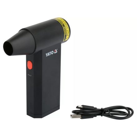 YATO YT-82938 Akkus hordozható légfúvó 4 fokozattal, USB-ről tölthető (7,2V)