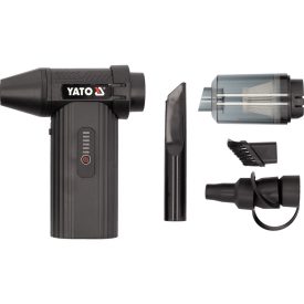   YATO YT-82936 Akkus hordozható légfúvó-porszívó 3 fokozattal, USB-ről tölthető (7,2V)