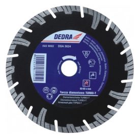   Dedra H1198E Gyémánt vágótárcsa szegmentált TURBO-T  vasbeton/beton/mészKŐ  250x25,4mm