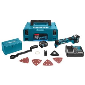   Makita  TM30DSMJX4 Akkus multifunkciós gép +tartozékokkal, 12V CXT 4,0Ah MAKPAC koffer