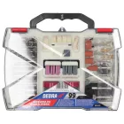 Dedra 08T698 Tartozékkészlet mini csiszolóhoz, 99 részes  /DED7944Z2, DED7946Z1