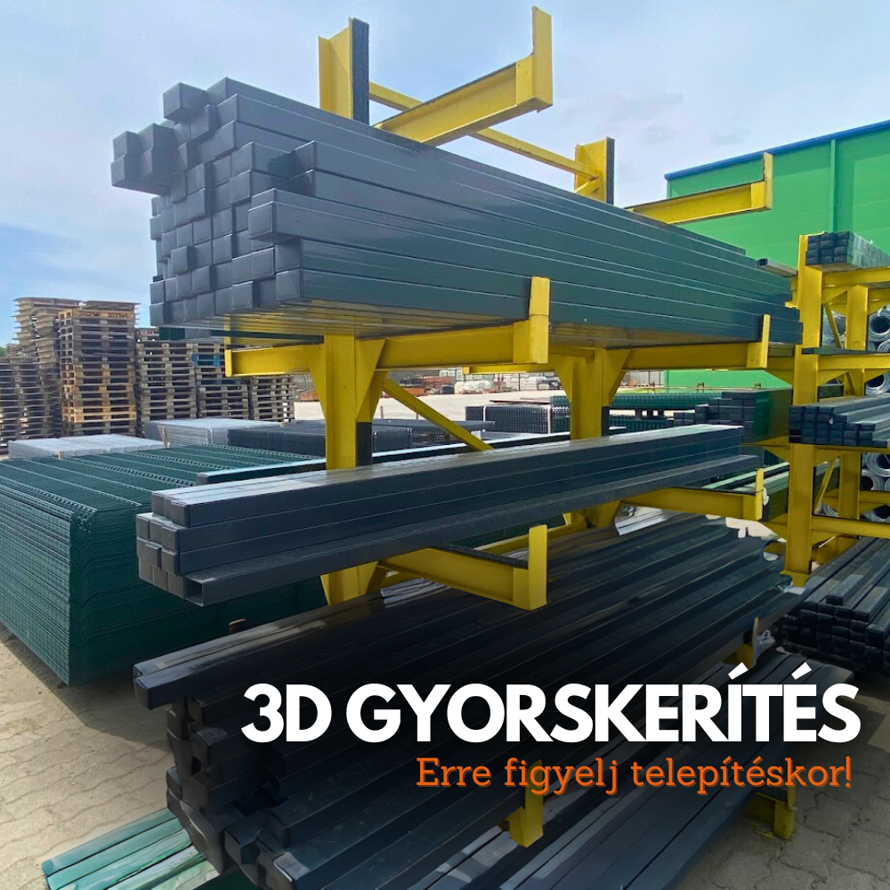Így ne rontsd el a 3D gyorskerítés oszlop beépítését!